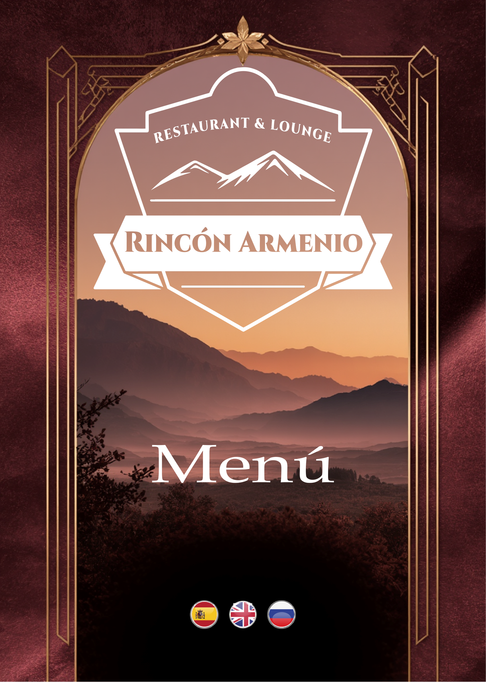 Portada Menú Restaurante Rincón Armenio Playa de las Américas Tenerife